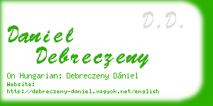 daniel debreczeny business card